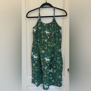 Printfresh Unicorn Garden Cami Nightgown Pajama Sz Medium